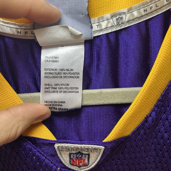 Minnesota Vikings Brett Favre #4 Jersey Reebok Youth XL NFL Team Apparel - Picture 3 of 8